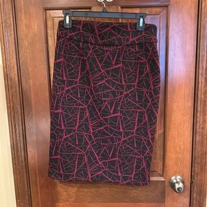 Black and red pencil skirt!